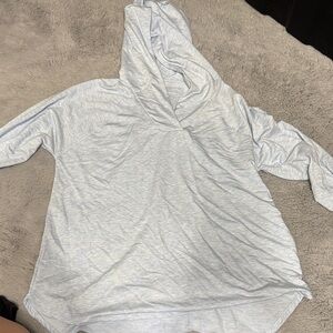 Sonoma Pale Blue Heather Hooded Pullover